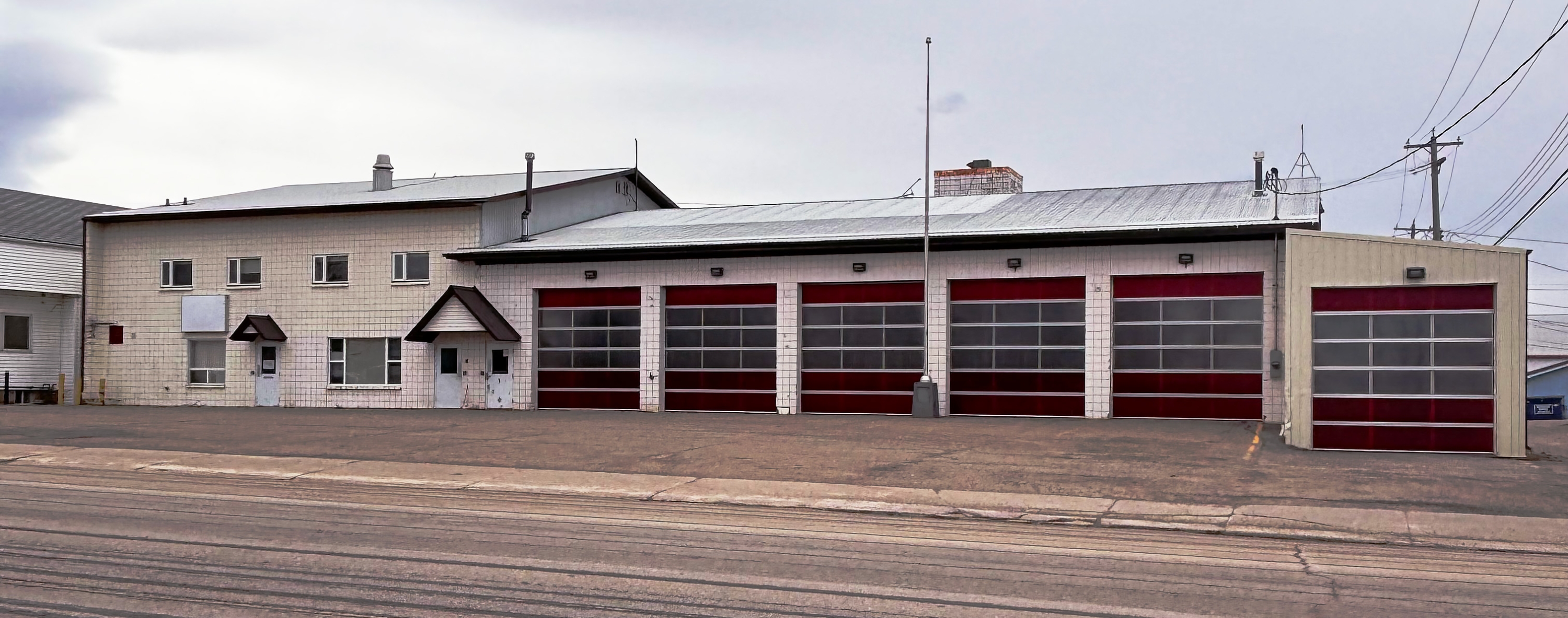View of the old and unused Fire Hall.