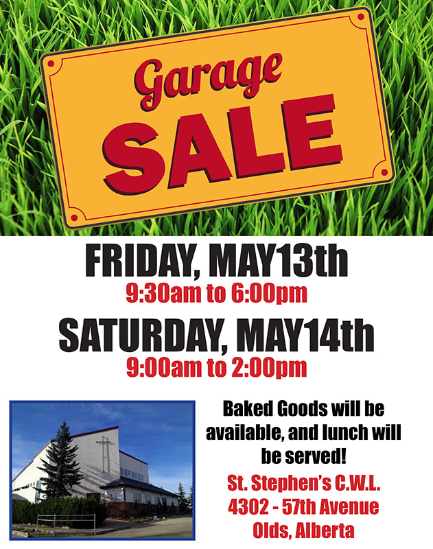 Annual Garage Sale Town of Olds